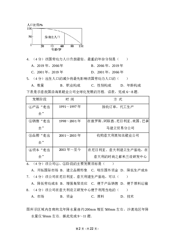 2010年全国统一高考地理试卷（新课标卷）（含解析版）.doc 第2页