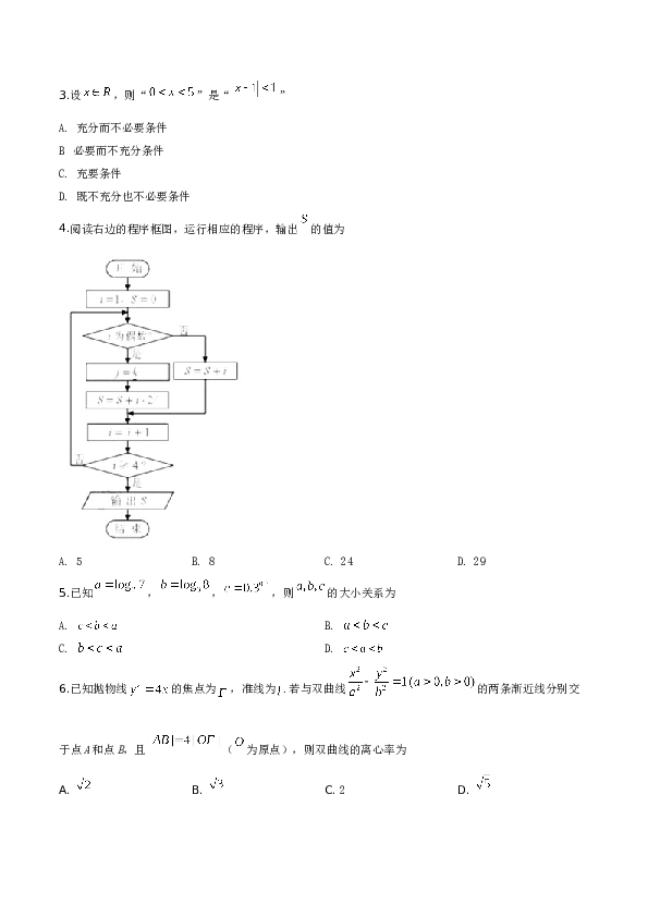 2019年天津高考文科数学试题及答案(Word版).doc 第2页