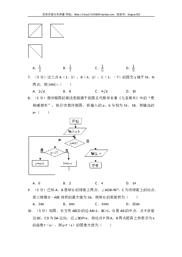 2015年全国统一高考数学试卷（理科）（新课标ⅱ）（含解析版）.doc 第2页