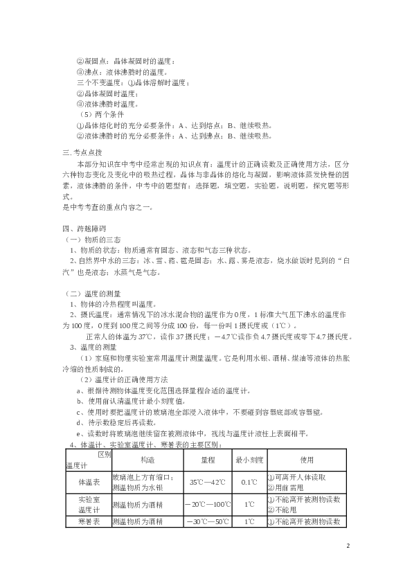 八年级物理上册物态变化复习总结.doc 第2页