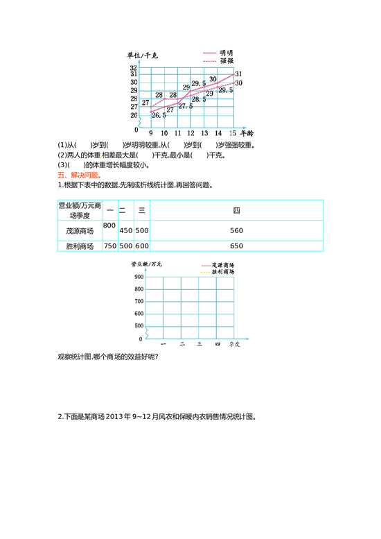 北师大版数学五年级下学期第7单元测试卷1.doc 第2页