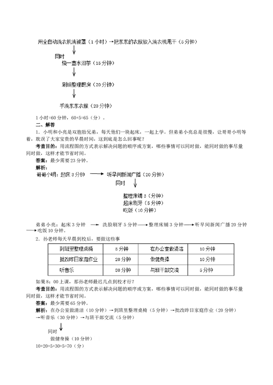 北师大版4年级数学上册《数学广角──优化》同步试题.doc 第2页