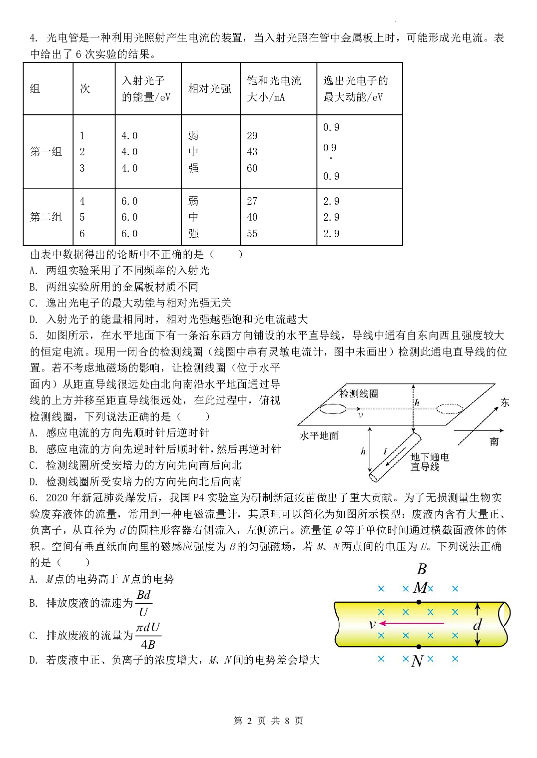 2022-2023学年菏泽市成武一中高二年级第二学期期末考前模拟-物理（PDF版含解析） 第2页