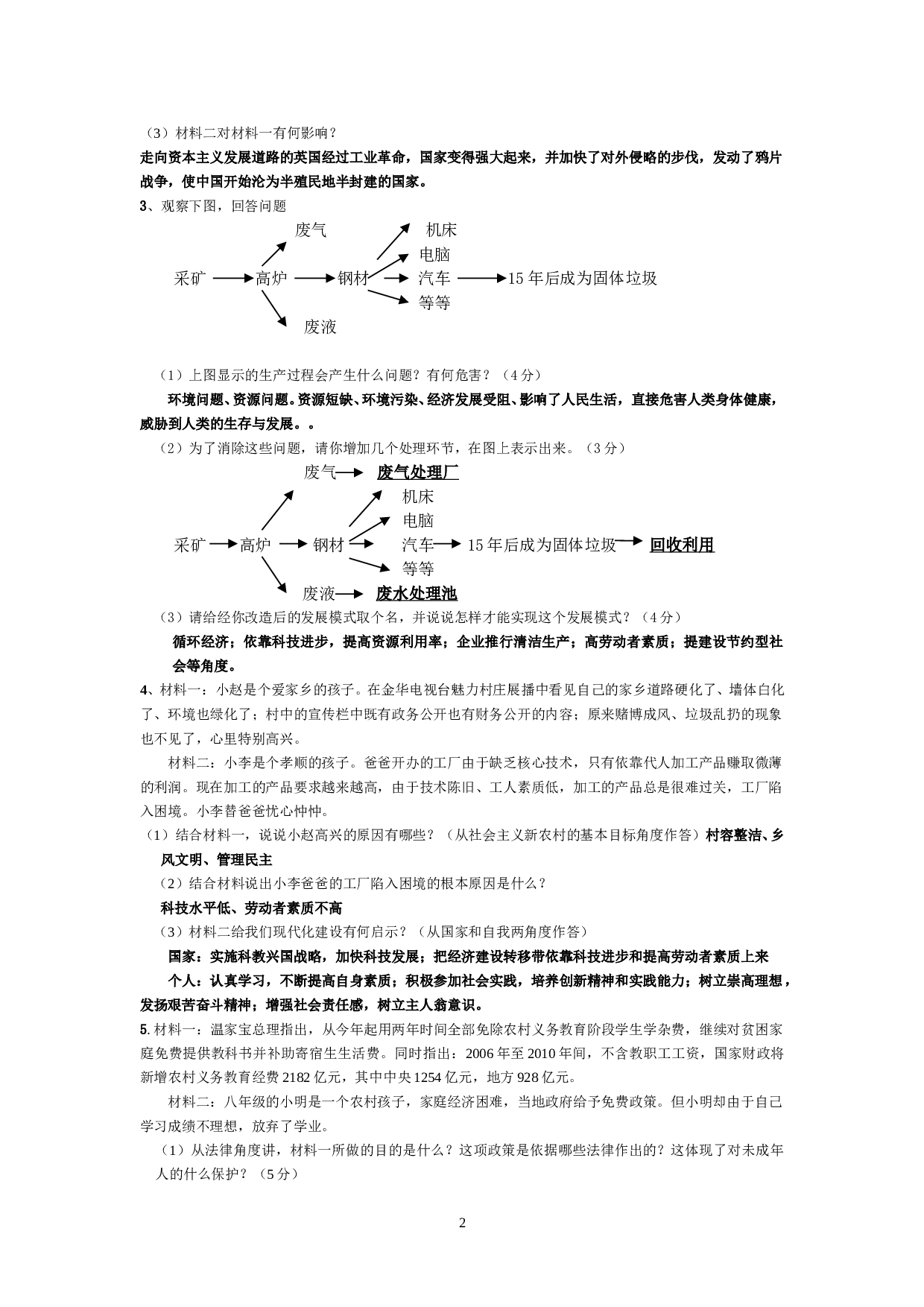 社会&bull;思想政治中考考前猜卷2.doc 第2页