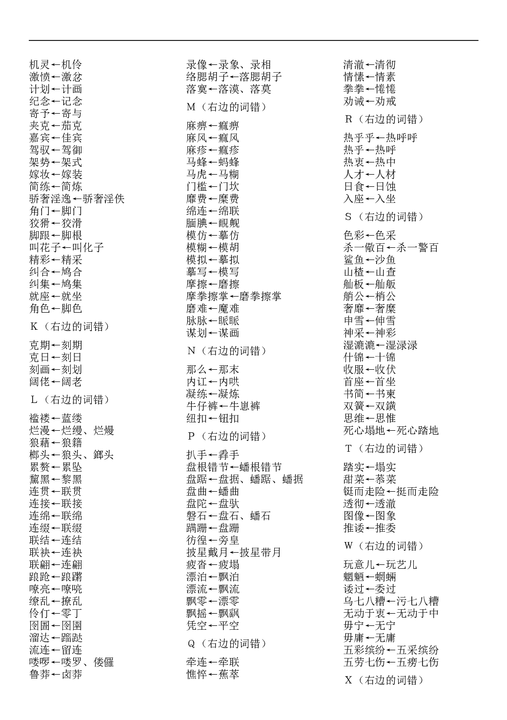 高考语文第一批异形词整理表.doc 第2页