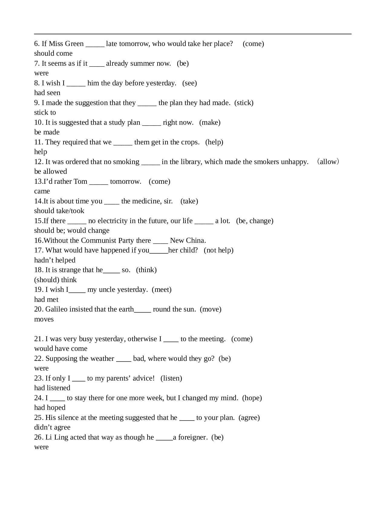 高中英语语言结构之虚拟语气（学生版）.doc 第2页
