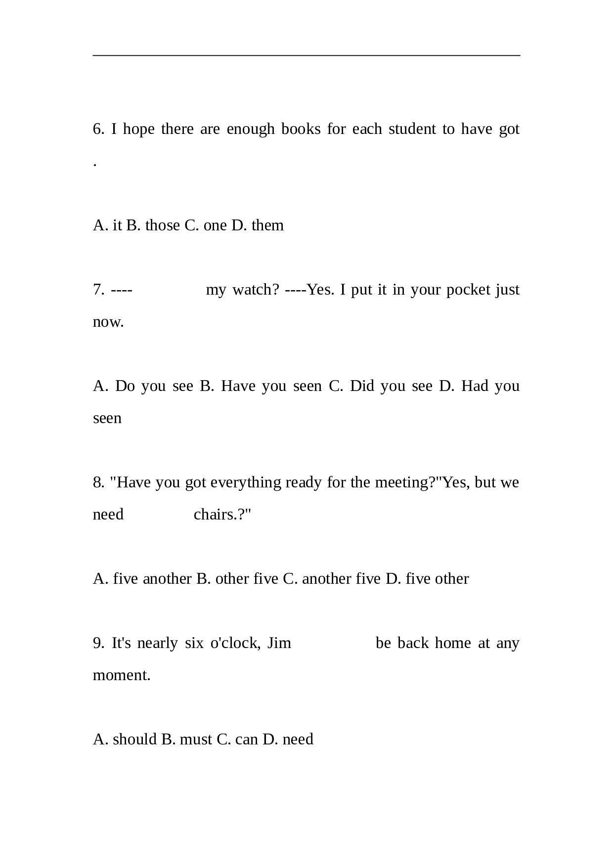 高考英语模拟试题(三).doc 第2页