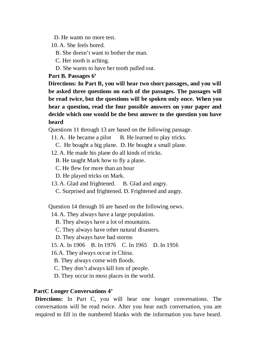 高一年级英语第二学期期中考试.doc 第2页