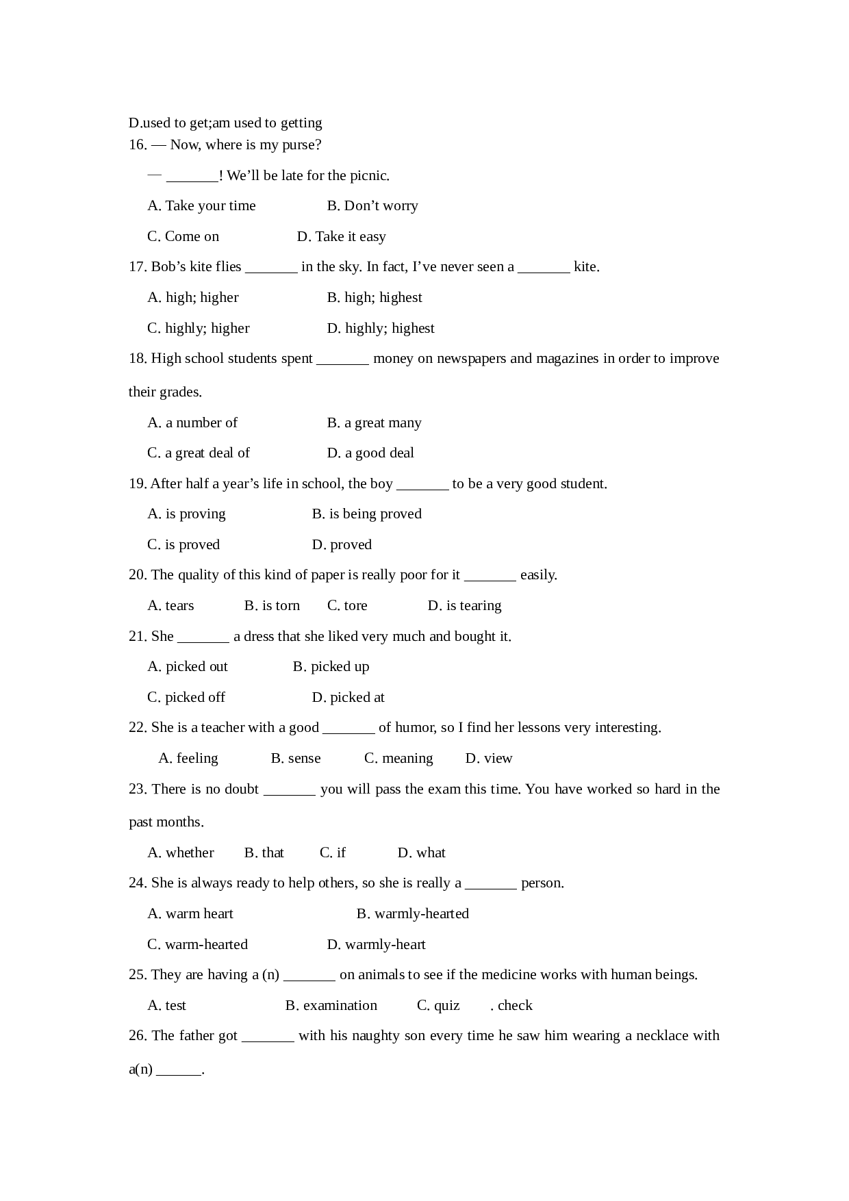 高一英语Unit16Test.doc 第2页
