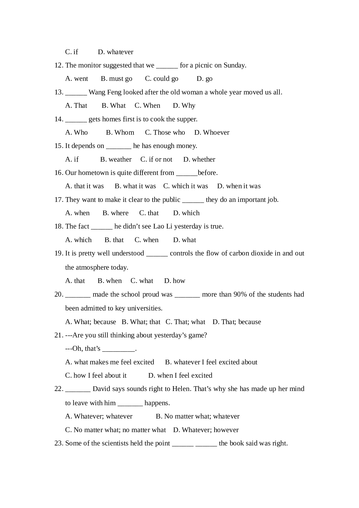 牛津版高一英语语法与词语练习.doc 第2页