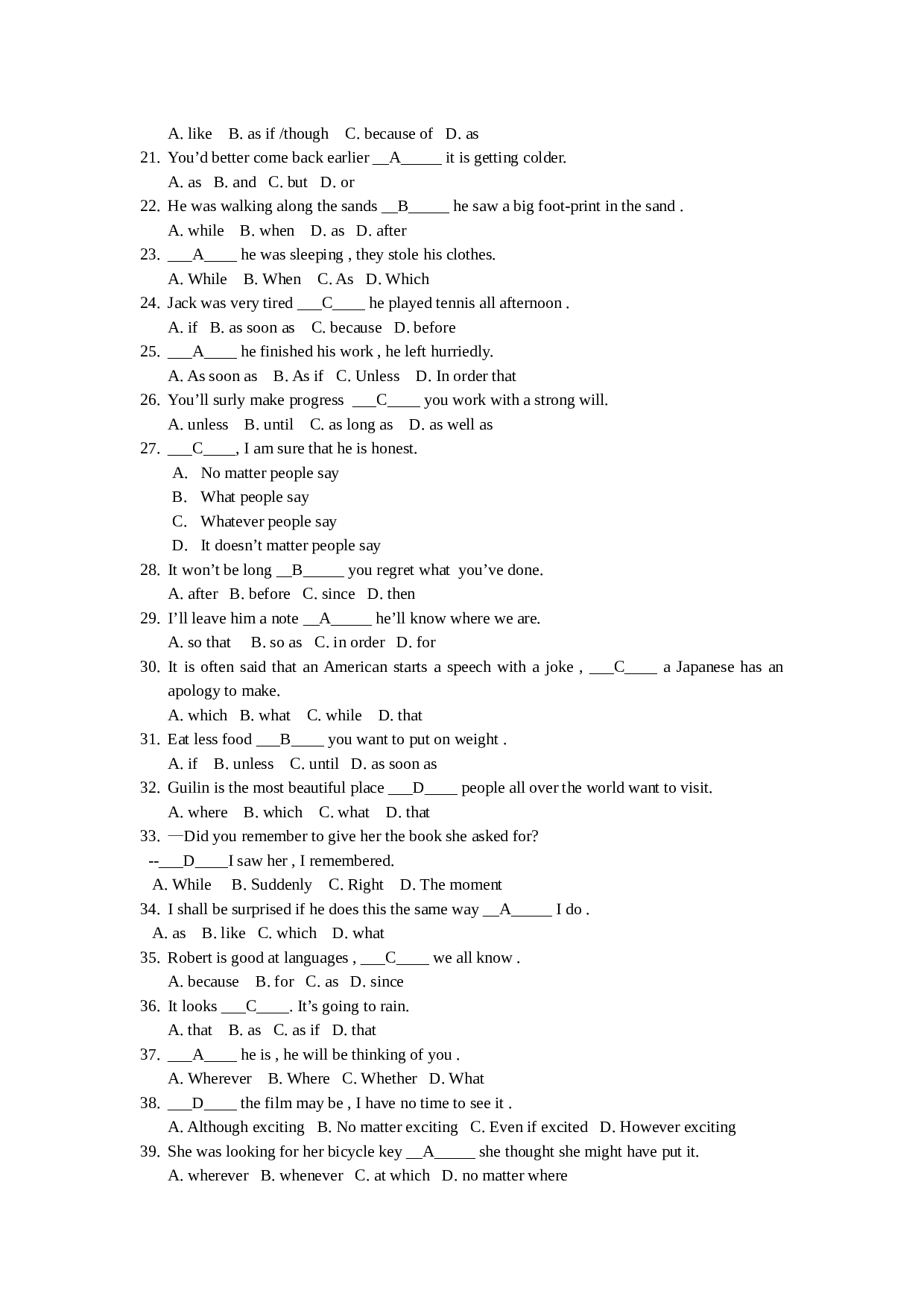 高三英语练习5.doc 第2页