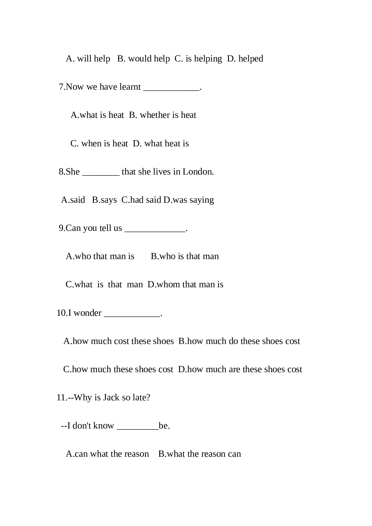 高三英语名词从句专项练习.doc 第2页