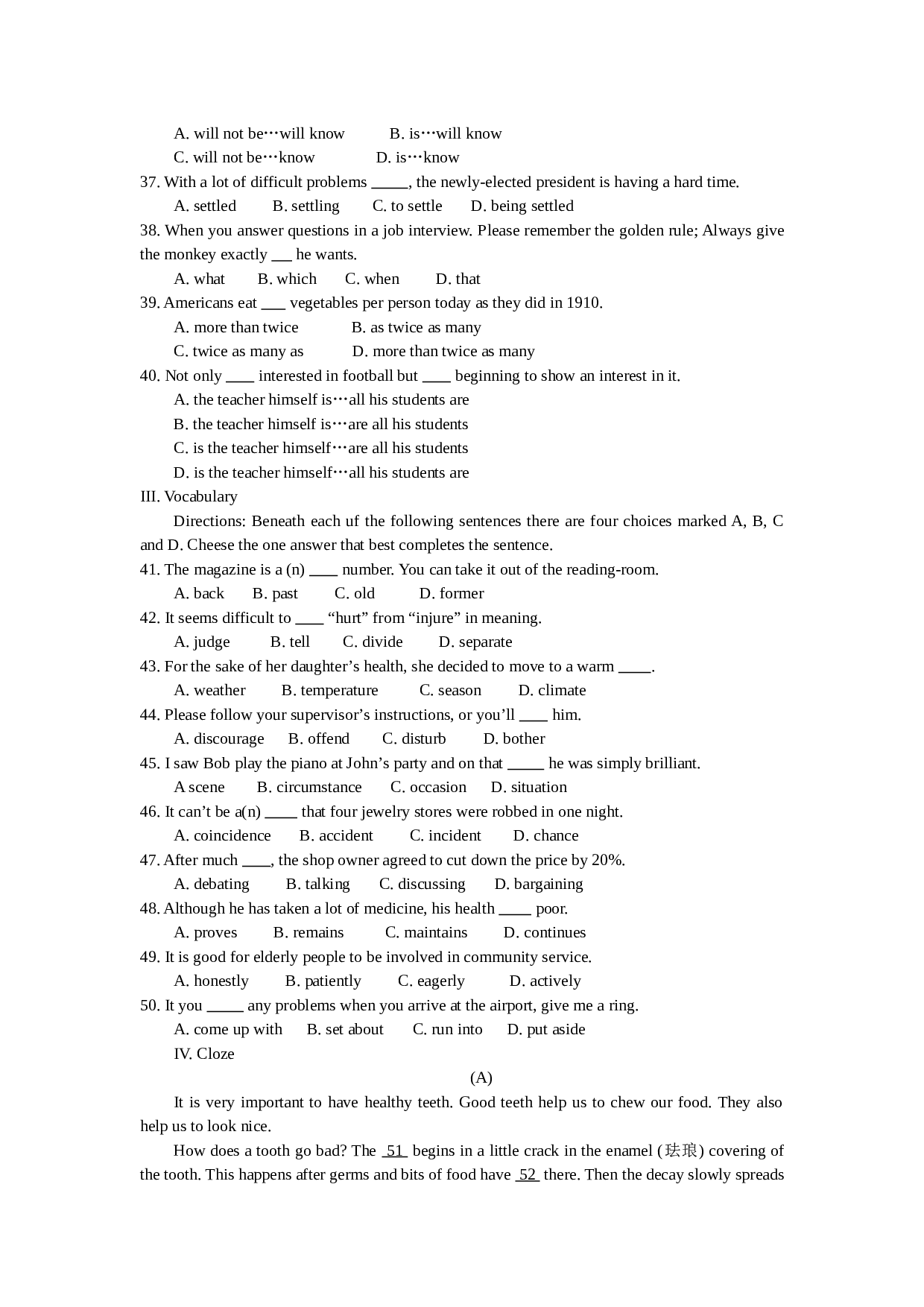 高三英语普通高等学校春季招生考试3.doc 第2页