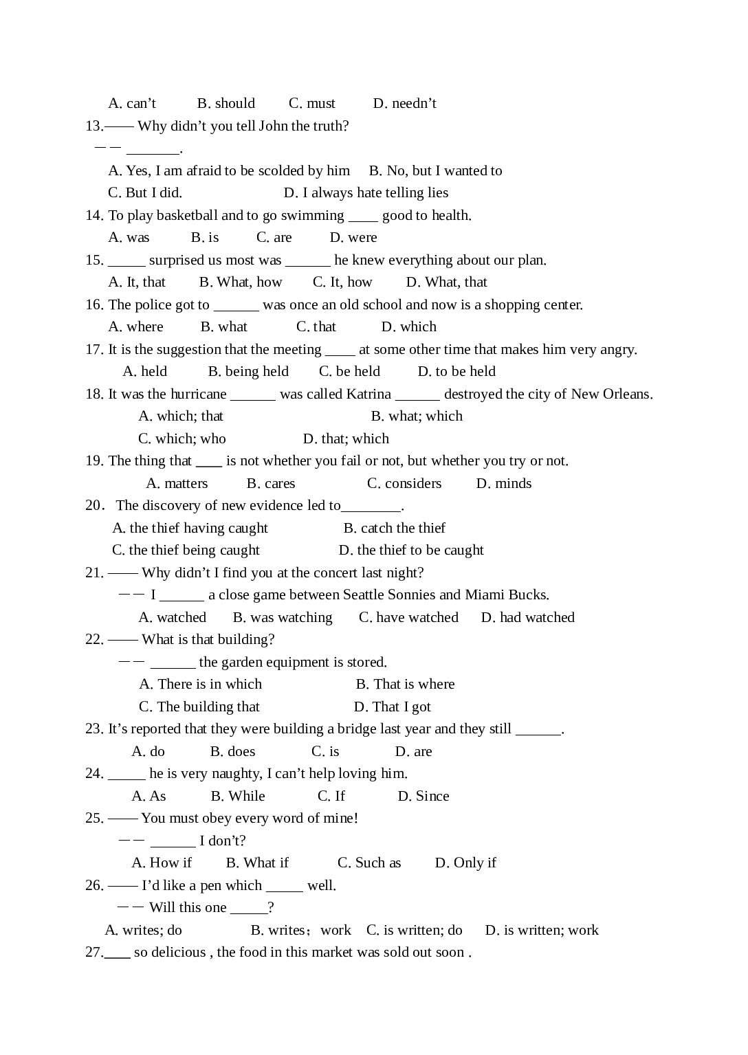 高三英语上学期第一次检测.doc 第2页