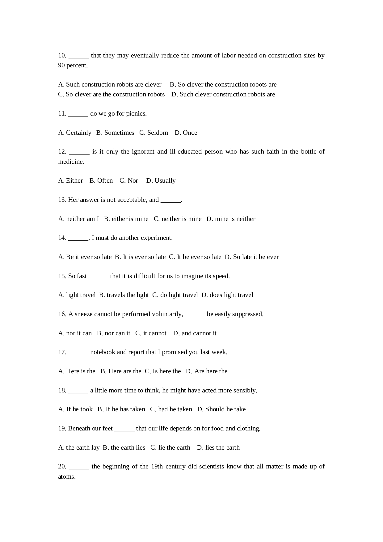高三英语上学期inversion.doc 第2页