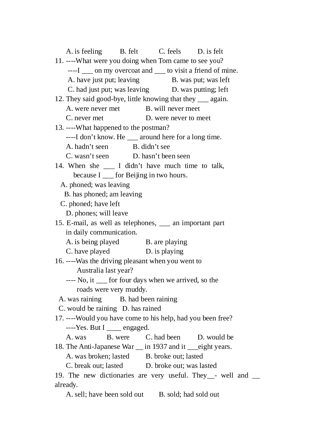 高三英语GrammarTest(3).doc 第2页
