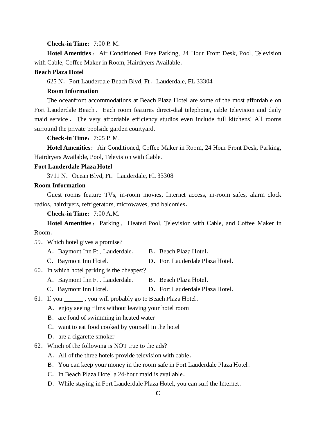 阅读理解训练题（五）.doc 第2页