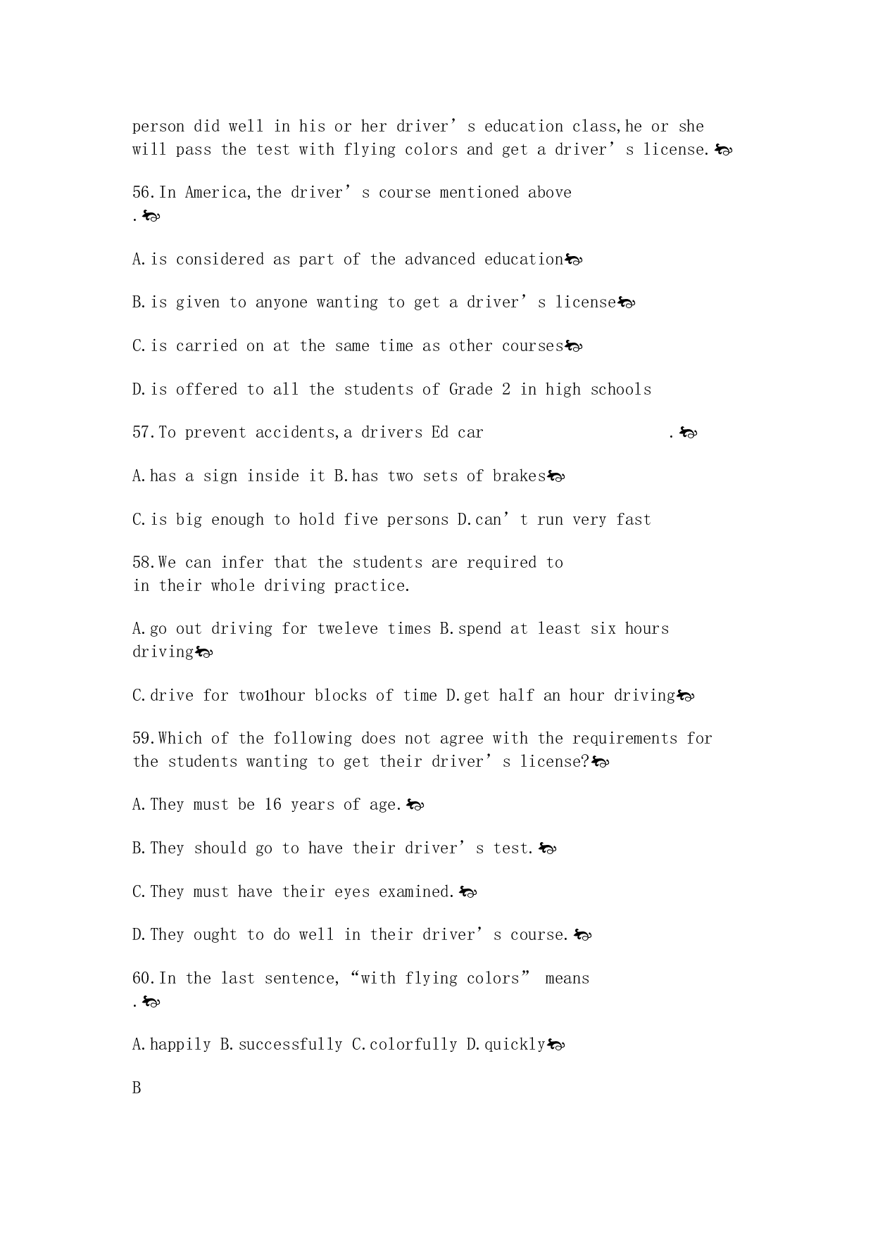 高二上学期英语阅读理解[.doc 第2页