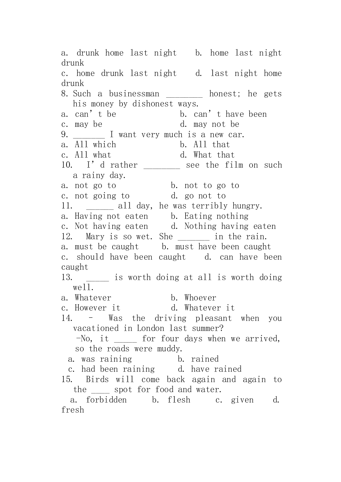 高二下学期期末英语试卷.doc 第2页