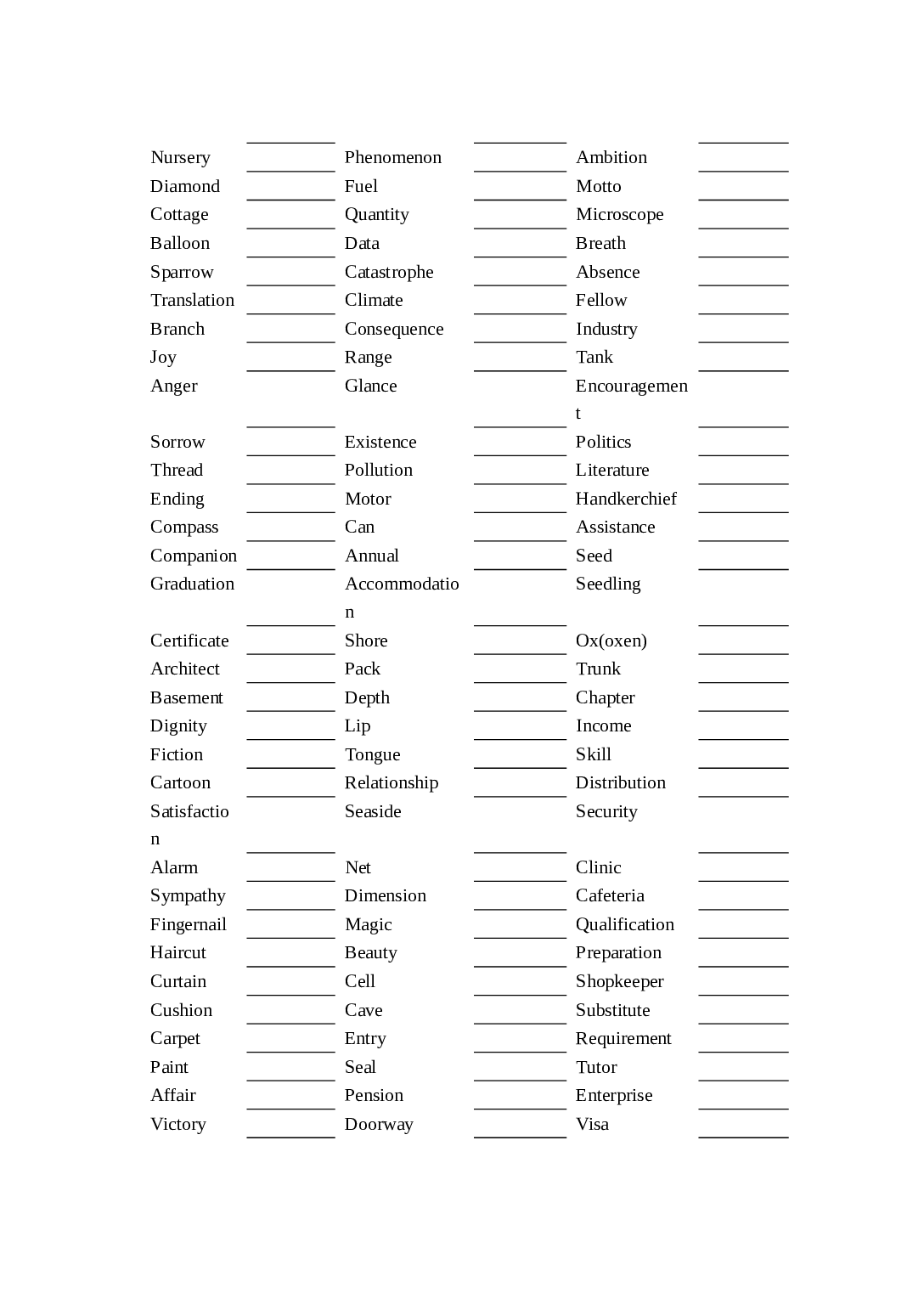 高二下学期新目标英语模块6-7单词測试.doc 第2页