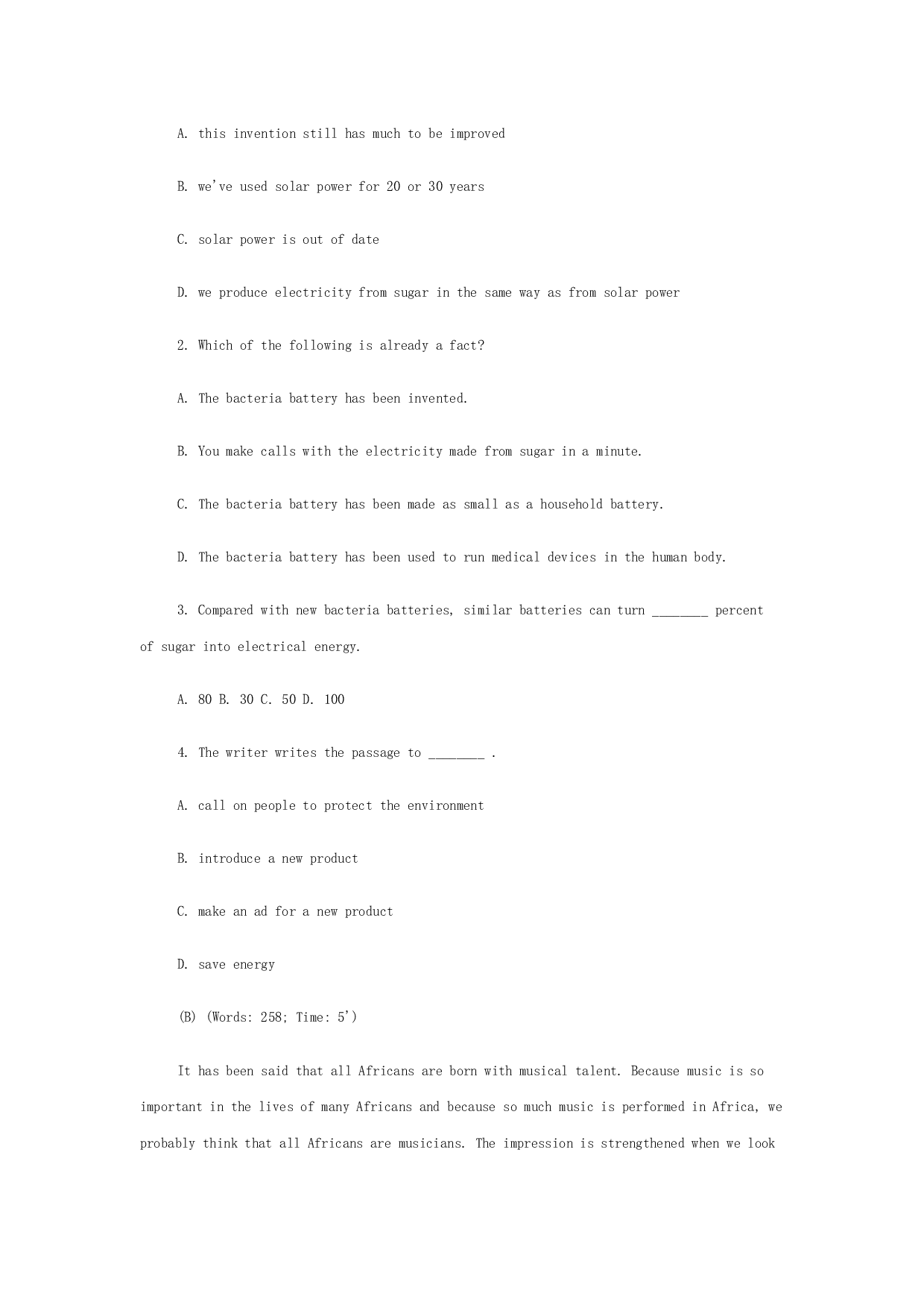 高考英语快速阅读训练（2）.doc 第2页