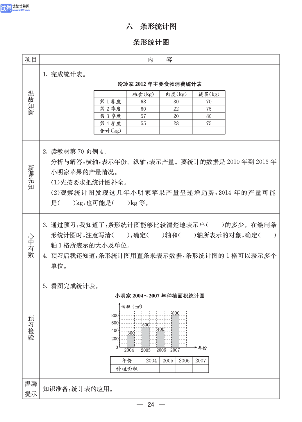 西师版四年级（上册）数学预习_24.pdf 第1页