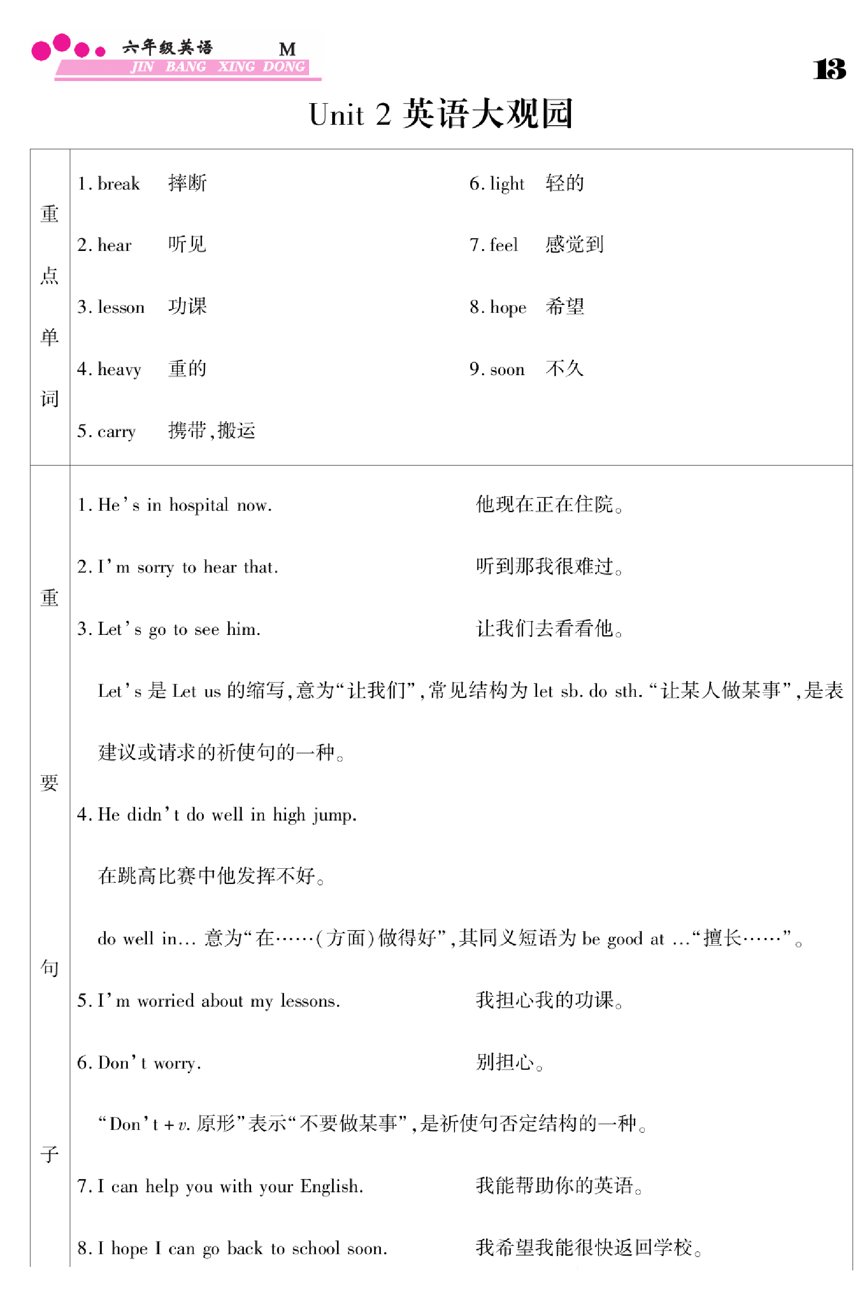 闽教版英语6年级下册金榜行动课时练习_部分14.pdf 第1页