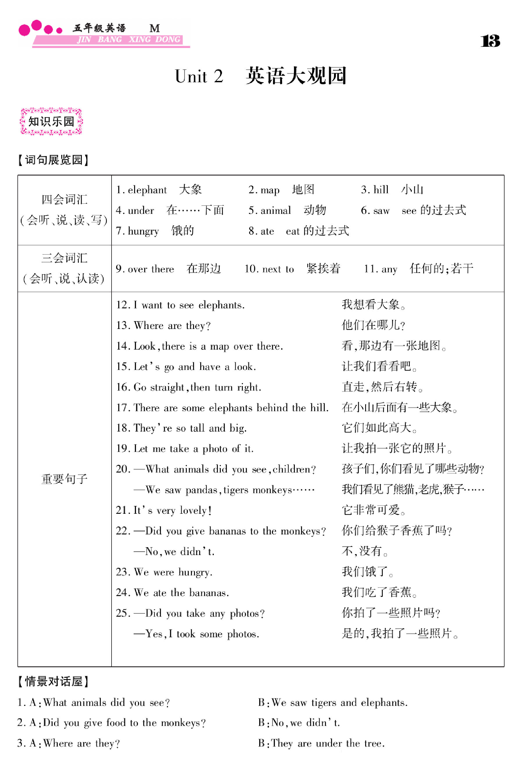 闽教版英语5年级下册金榜行动课时练习_部分7   13页.pdf 第1页