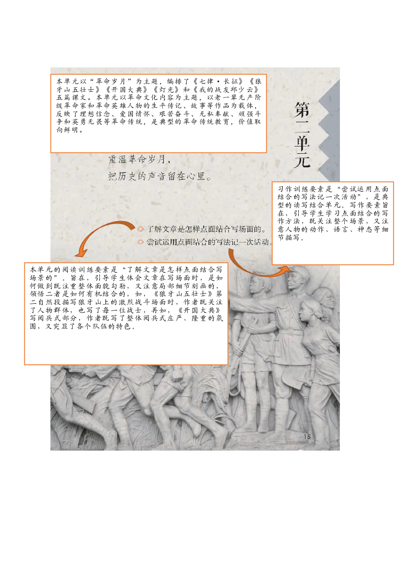 第二单元（单元解读） 六年级语文上册同步练习（统编版）.docx 第1页
