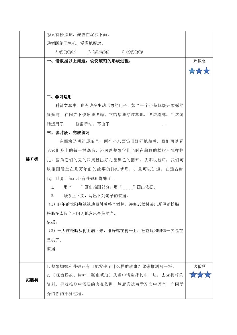 第5课《琥珀》第二课时四年级语文下册部编版.docx 第2页