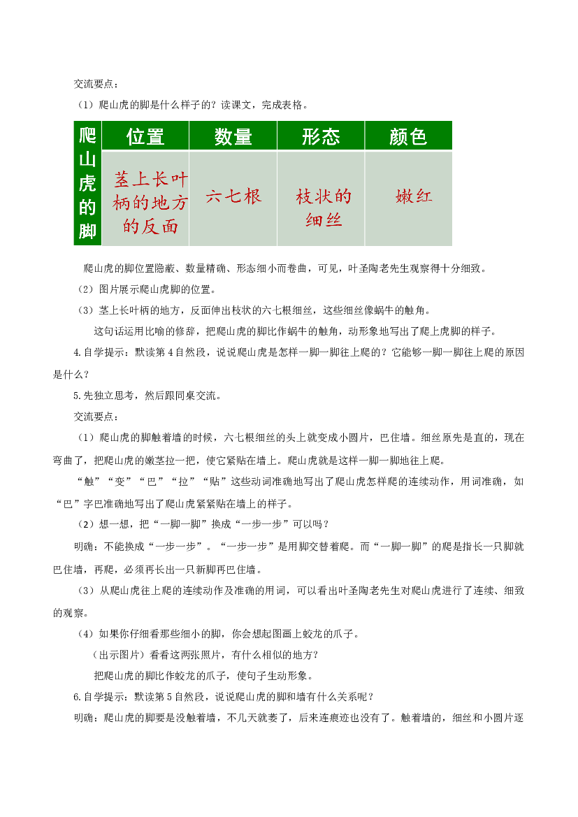 第10课《爬山虎的脚》（第二课时）四年级语文上册同步练习（+统编版）.docx 第2页