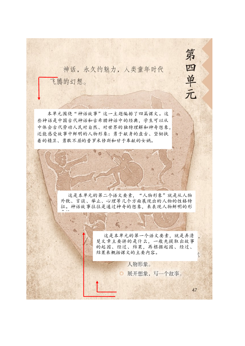 第四单元（单元解读）四年级语文上册同步练习（ 统编版）.docx 第1页
