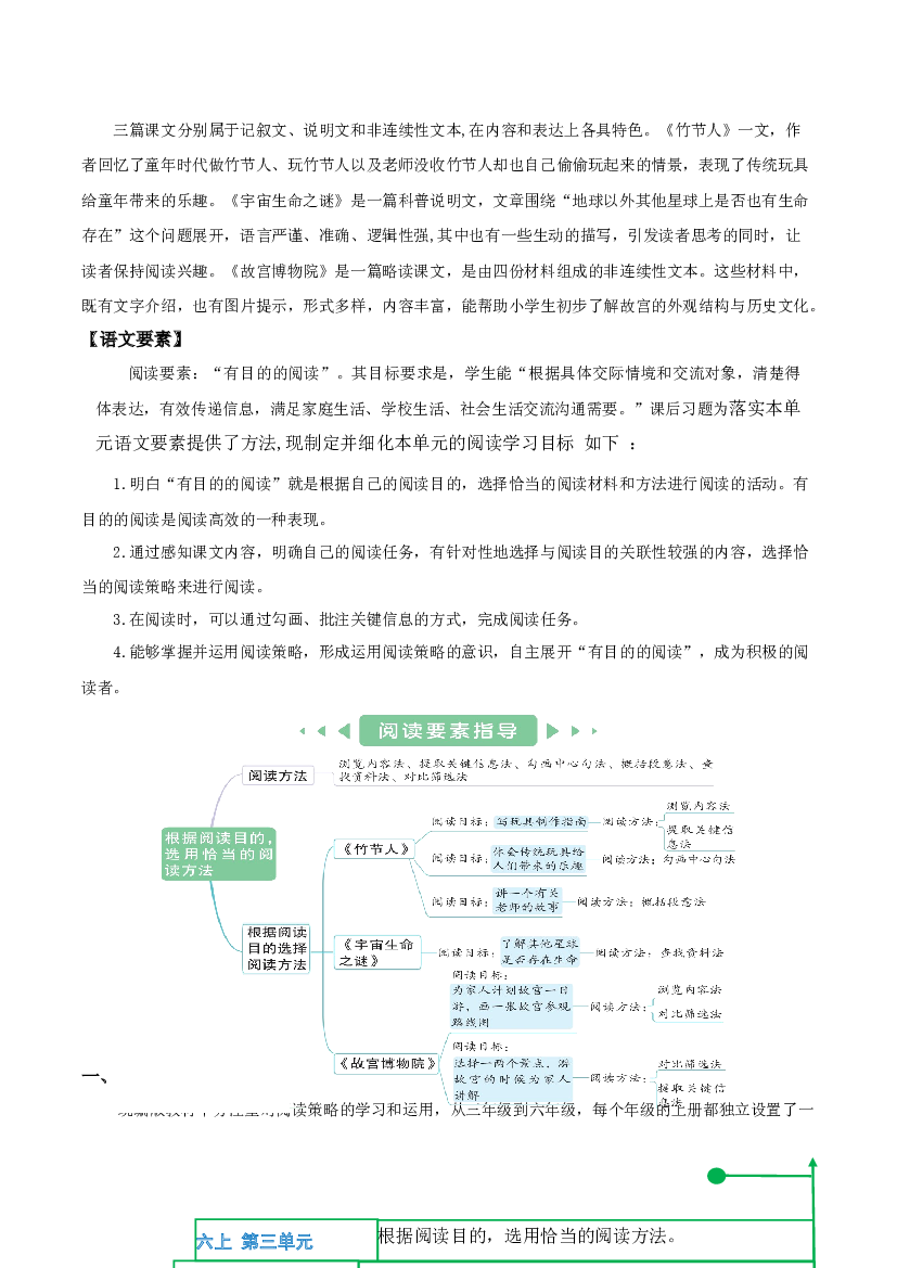 第三单元 （单元解读）六年级语文上册同步练习（统编版）.docx 第2页