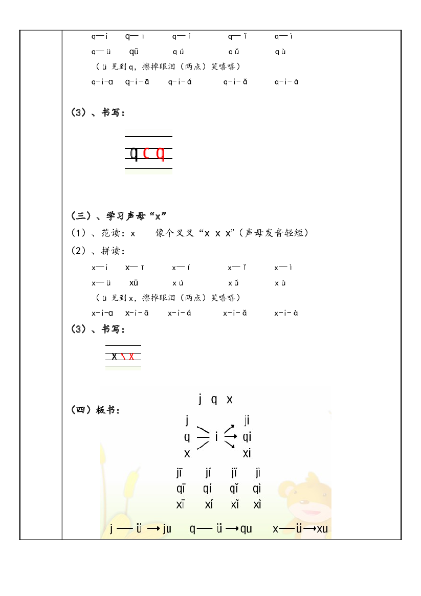 【暑假衔接】2021年幼小衔接拼音专题讲义：6 汉语拼音【j q x 】（部编版）.docx 第2页