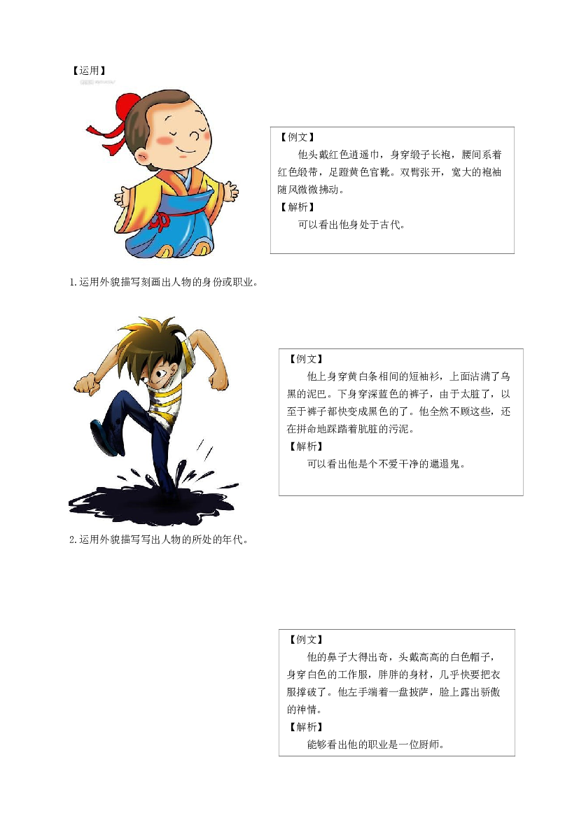 （授课宝典）小升初语文作文精讲精练 人物的外貌和神态 2023-2024学年语文六年级下册 统编版.docx 第2页