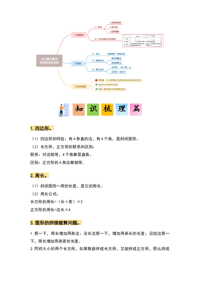 第七单元长方形和正方形&middot;单元复习篇-2023-2024学年三年级数学上册典型例题系列（原卷版）人教版.docx 第2页