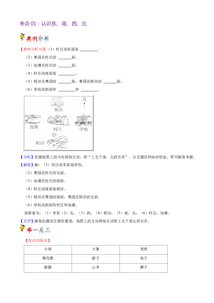 第三单元  认识方向-2023-2024学年二年级下册数学单元hz102（苏教版）.docx 第2页