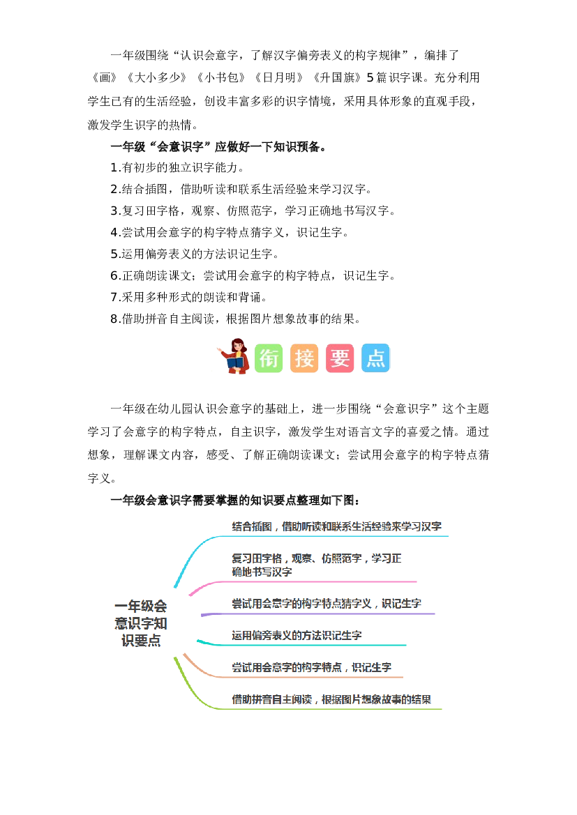 09  会意识字（讲义+试题） -2023年幼升小语文暑假衔接课（一年级上册）.docx 第2页