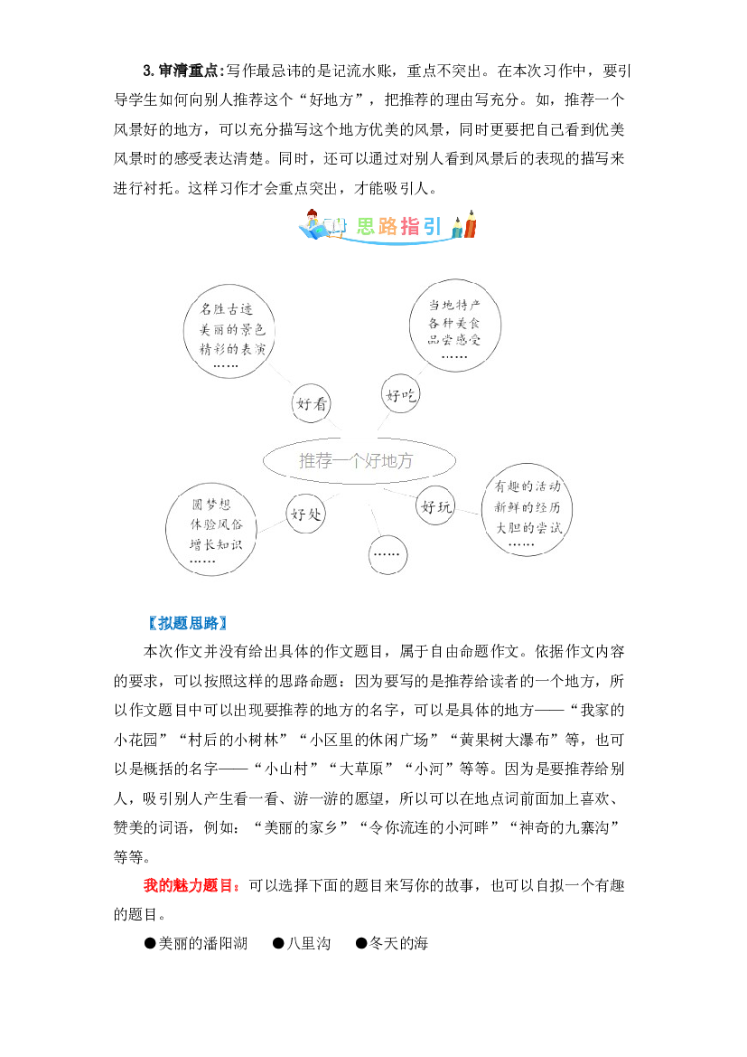第一单元同步作文：推荐一个好地方-写作指导+范文赏析+病文升格（学生版）-部编版语文四年级上册.docx 第2页