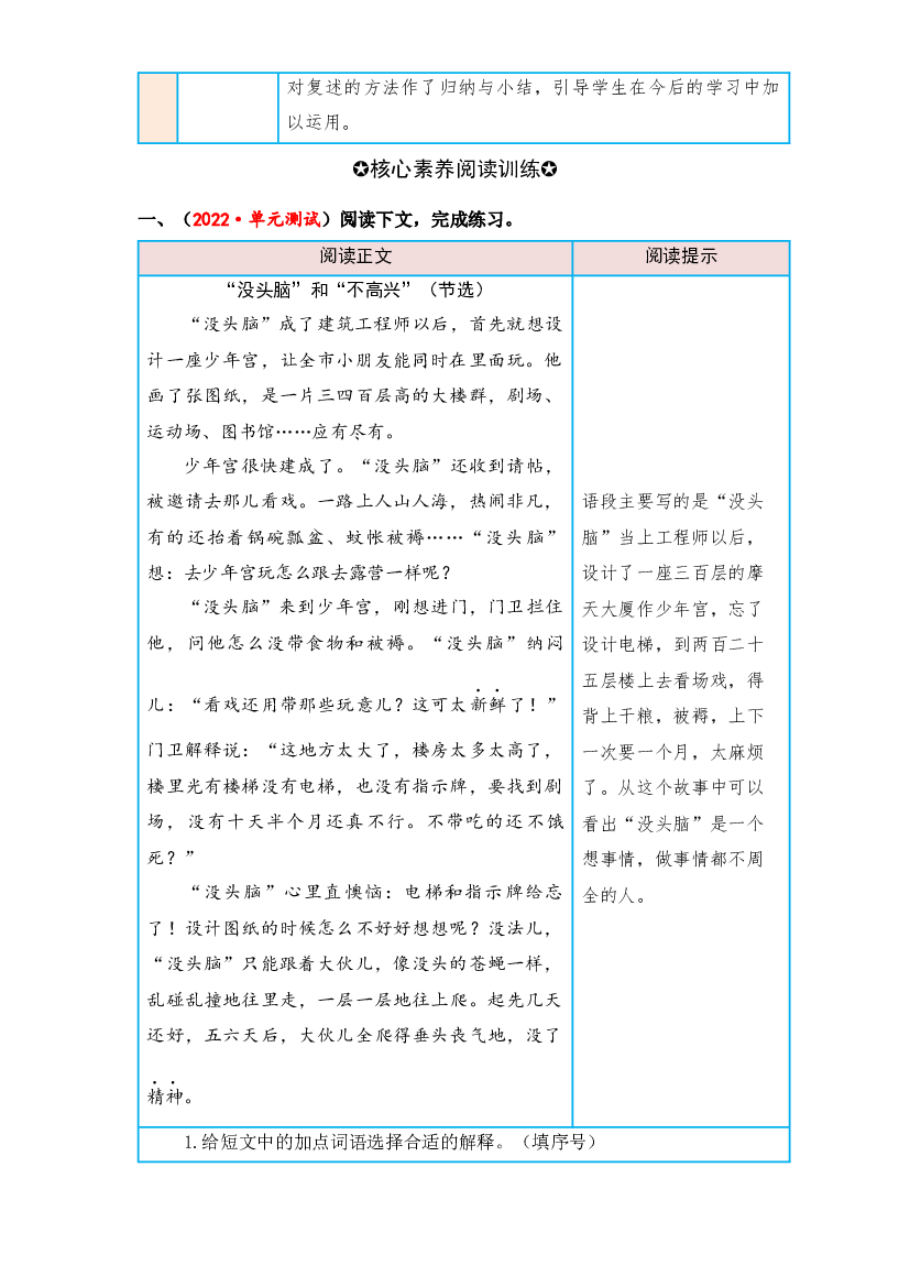 第八单元 有趣的故事（课外阅读）-2022-2023学年三年级语文下册单元核心素养阅读（部编版）.docx 第2页