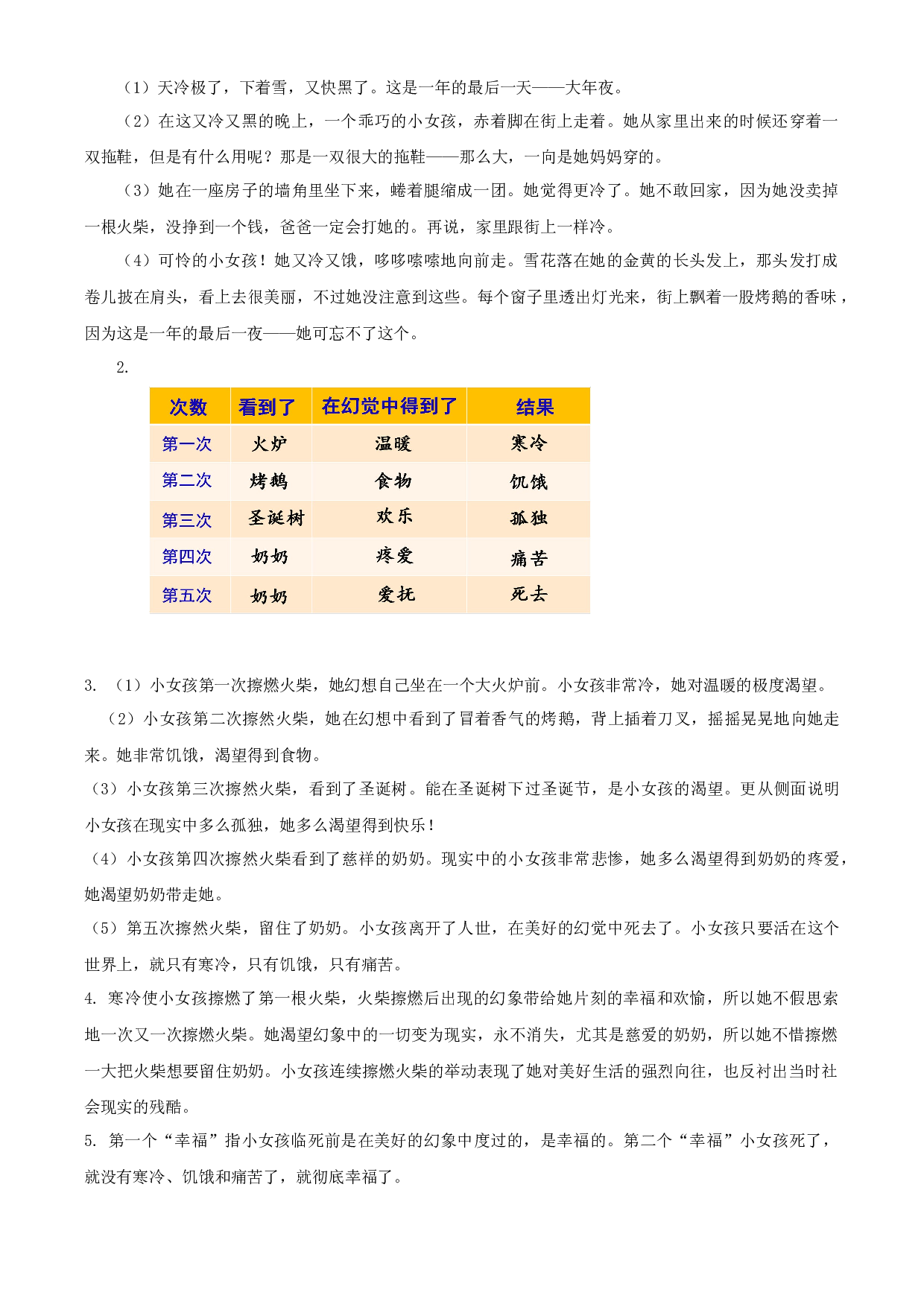 第8课《卖火柴的小女孩》（第二课时）三年级语文上册 部编版.docx 第2页