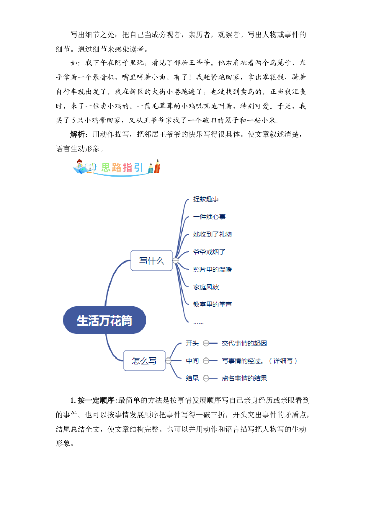第五单元同步作文：生活万花筒 写作指导+范文赏析+病文升格（学生版）-部编版语文四年级上册 .docx 第2页