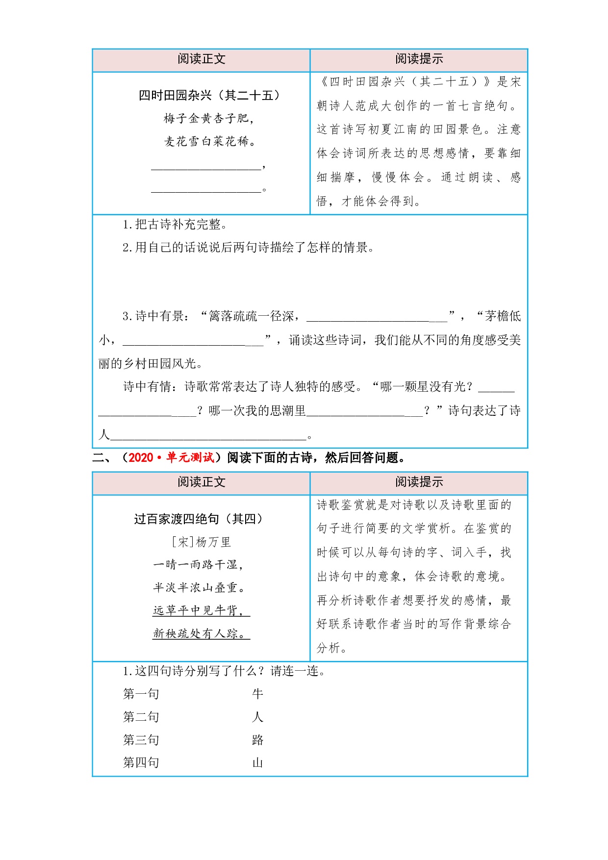 第一单元 童年往事（课外阅读）-2022-2023学年五年级语文下册单元核心素养阅读（部编版）.docx 第2页