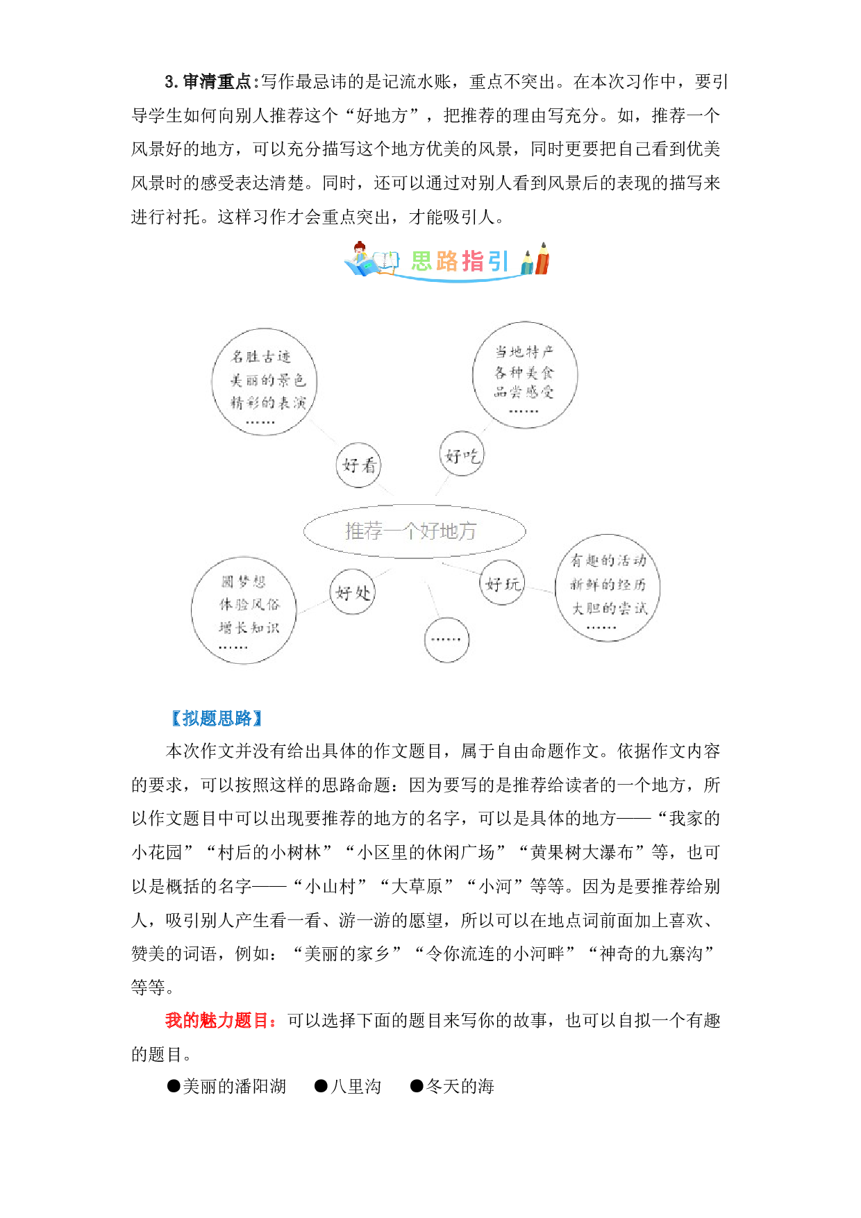 第一单元同步作文：推荐一个好地方-写作指导+范文赏析+病文升格（学生版）-部编版语文四年级上册.docx 第2页