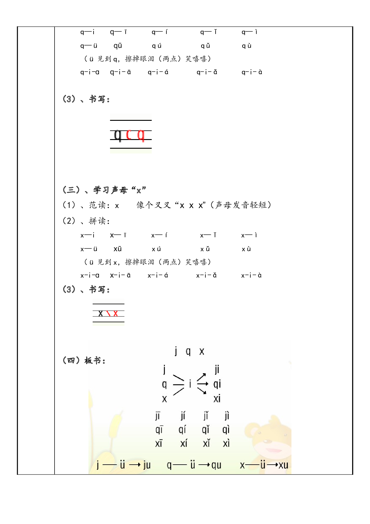 【暑假衔接】2021年幼小衔接拼音专题讲义：6 汉语拼音【j q x 】（部编版）.docx 第2页