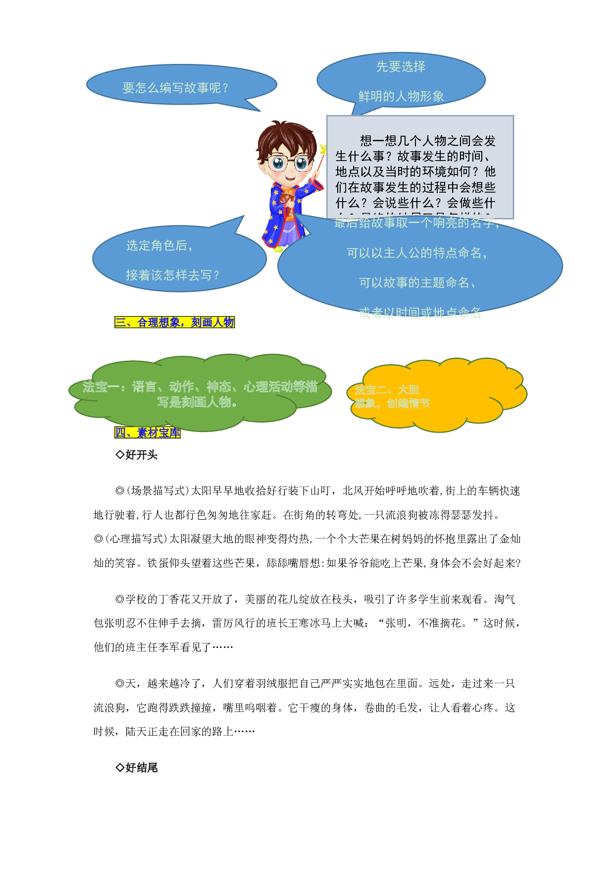 五升六语文阅读与写作讲义：第八讲  材料作文之笔尖流出的故事-部编版（教师版）.doc 第2页