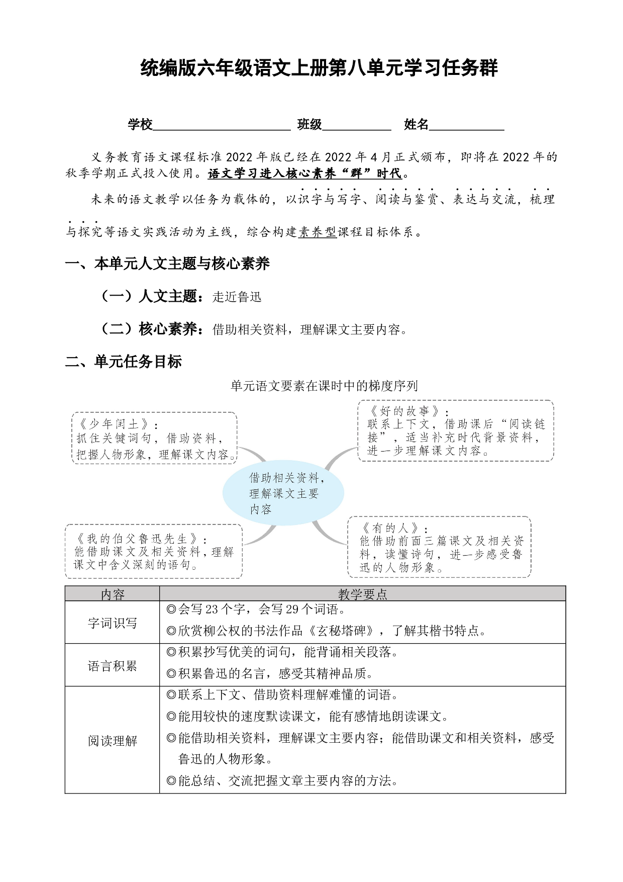 （新课标）统编版六语上第八单元学习任务群名师原创连载 （含答案）.docx 第1页