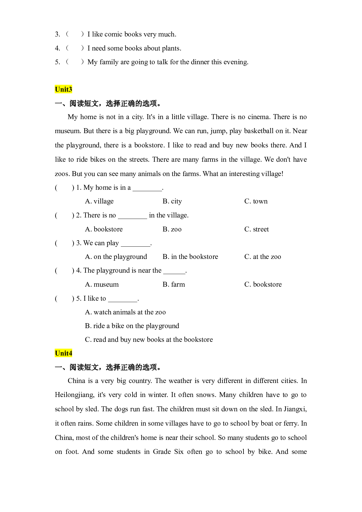 05 阅读-2023-2024学年六年级英语寒假专项提升（人教PEP版）.docx 第2页