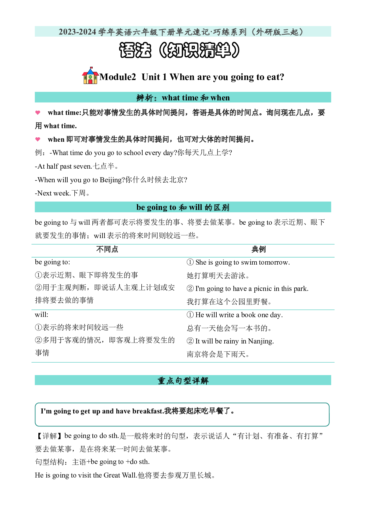 M2U1语法-2023-2024学年英语六年级下册单元hz102系列（外研版三起）.docx 第1页