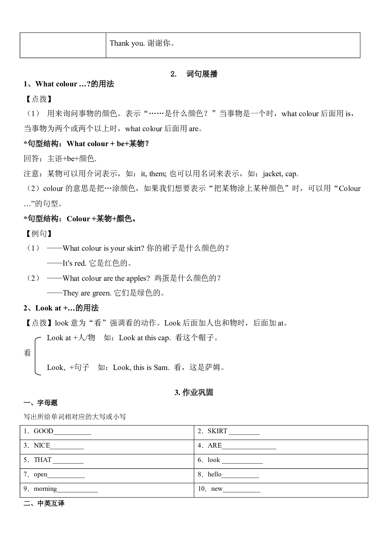 【单元重点难点】三年级上册英语Unit5 Look at me 教材划重点 译林版三起.docx 第2页